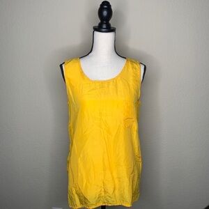 Vintage Express silk gold tank top blouse